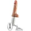 Blush Dr. Skin Silicone Dr. Hammer 7 Inch Thrusting Dildo with Handle Beige