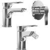 Parama Set miscelatore lavabo, bidet ed incasso doccia monocomando in ottone cromato | Mia