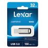 Lexar Pen drive 32GB JumpDrive M400 Usb 3.0 Argento [LJDM400032G-BNBNG]