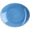 CHURCHILL Stonecast Blu piatto ovale cm 19,2 (minimo 12 pezzi)