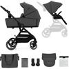 KinderKraft - Kinderkraft Passeggino Duo YOXI 2in1 Grigio