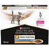 PURINA PRO PLAN Veterinary Diets NF Renal Function Advanced Care Pollo | 10 x 85 g | Alimento dietetico per gatti adulti in sacchetto fresco | Per sostenere la funzione renale