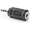 Cablepelado - Adattatore audio stereo con jack da 3,5 mm femmina a jack da 2,5 mm maschio, colore nero