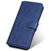 XINNI Cover Protettiva per Samsung Galaxy A32 5G Case, retrò Flip Magnetica Cellulare Custodia Libro Antiurto in Flip Pelle PU/TPU Portafoglio, Blu