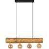 SPOT-LIGHT Lampadario Montagna Lampadario Montagna 4x E27 SPOT-LIGHT marrone paralume marrone 4x E27 SPOT-LIGHT