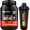 Optimum Nutrition Gold Standard 100% Whey Proteine in Polvere con Aminoacidi Banana 900g 30 Porzioni + Shaker