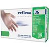 REFLEXX 36 GUANTO IN VINILE SOFT SENZA POLVERE S 100 PEZZI