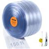 VEVOR Tenda a Strisce in PVC in Plastica Porta 4572 x 20cm in Materiale PVC+DOTP