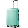 LUGG Bagaglio in ABS da 28 pollici con serratura TSA, maniglia del carrello in alluminio, ruote girevoli a 360°, materiale resistente all'acqua e durevole, compatibile con compagnie aeree (75 x 30 x