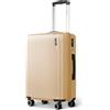 LUGG Bagaglio in ABS da 28 pollici con serratura TSA, maniglia del carrello in alluminio, ruote girevoli a 360°, materiale resistente all'acqua e durevole, compatibile con compagnie aeree (75 x 30 x
