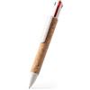 Penna 3 colori ecologica con refill blu, rosso e nero Corles personalizzate o neutre