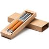 Penne da regalo set personalizzato in pelle riciclata e metallo Roly Tombil personalizzate o neutre