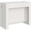 LIBEROSHOPPING Consolle in legno nobilitato ELIA allungabile fino a 302 cm Bianco Frassino