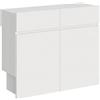 LIBEROSHOPPING Doppia Panca ELIA allungabile fino a 300 cm Bianco Frassino