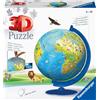 RAVENSBURGER 12340 PUZZLE MAPPAMONDO GLOBO 3D
