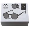 SUNOPTIC ITALIA Srl OCCHIALE DA LETTURA POLICARBONATO MONTANA EYEWEAR MODELLO BOX66S NERO SMOKE/ASPHERIC +1,5