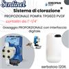 Sentinel sistema di clorazione proporzionale pompa TPG603 PVDF contalitri 1-1/4 incluso di da serbatoio 120lt.