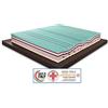 Materassimemory.eu Materasso Memory Aloe Therapy Alto 26cm Piazza e Mezza 120x190 Dispositivo Medico detraibile, 7 cm Memory, 11 Zone, Rivestimento sfoderabile Lana/Lino, in Omaggio Cuscino