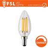 LIFE365 ITALY SPA Lampada Filamento Oliva 4W 2700K E14 400LM Dimmerabile Fsl FLC354W27K14DM