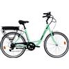 Momo Design Bicicletta Elettrica e-bike 25 km/h 26" Verde - MD-E26CL3-G Ferrara Momo Design