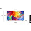 TCL Smart TV 65" 4K UHD Display LED Google TV Classe F Nero Serie P638 65P638 TCL