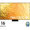 Samsung Smart TV 85" 8K Ultra HD Neo QLED Dolby Tizen Stainless Steel QE85Q Samsung