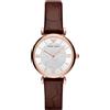 Emporio Armani Orologio Donna EMPORIO ARMANI GIANNI T-BAR AR11269 Pelle Marrone Rosè