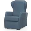 MORETTI Poltrona elevabile NINFEA senza roller - Blu, tessuto Gordon