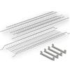 VI.TEL. Kit Scolapiatti 76 cm acciaio cromo protetto da Incasso per Mobile Pensile 80 cm griglia portapiatti filo tondo Made in Italy