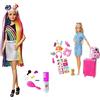 Barbie Bambola Con Capelli Lunghi Arcobaleno E Tanti Accessori, Giocattolo Per B