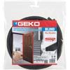Geko Guarnizione adesiva per isolamento porte blindate - 17 mm x 8 m - PVC - antracite - Geko (unità vendita 1 pz.)