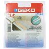 Geko Sigillante adesivo SANY - per doccia e lavabi - 4 cm x 2,4 m - bianco - Geko (unità vendita 1 pz.)