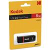 Kodak - Memoria Usb 2.0 - EKKMMD8GK102 - 8GB (unità vendita 1 pz.)