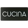 STILCASA Pittogramma adesivo - Cucina - 32,5 x 16 cm - PVC - nero-bianco - Stilcasa (unità vendita 1 pz.)
