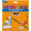 BIC KIDS Matita colorata Evolution Stripes - colori assortiti - Bic - conf. 24 pezzi (unità vendita 1 pz.)