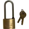 METALPLUS Lucchetto ad arco lungo - 40 mm - acciaio cromato - Metalplus (unità vendita 1 pz.)