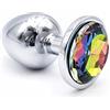 BONDAGERIE® Plug anale colorato Rainbow arcobaleno, Taglia M