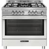 Glem Gas Cucina a Gas 5 Fuochi Forno Multifunzione 90x60 cm Bianco ST965MWH Glem Gas