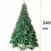 Piushopping ALBERO DI NATALE PINO VERDE REALISTICO SUPER FOLTO 150 180 210 240 270 NATURALE