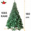 Piushopping ALBERO DI NATALE REALISTICO SUPER FOLTO 150 180 210 240 270 PINO VERDE NATURALE