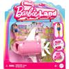 Barbie Mini BarbieLand - Set mini Aereo dei Sogni e bambola, playset bambola 3,8 cm e veicolo con sorpresa cambia colore in acqua calda e fredda, giocattolo per bambini, 4+ anni, HYF40