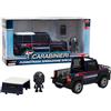 Giochi Preziosi Carabinieri - Set Jeep e Personaggio Mini Action Hero Alto 7 Cm Dei Carabinieri, Veicolo Carabinieri, Furgone Giocattolo, Per Bambini A partire Dai 4 Anni