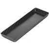 MGE World MGE - Stampo Crostata Rettangolare - Teglia per Quiche e Crostata - Stampo Crostata Fondo Amovibile - Stampo Crostata Furba con Fondo Removibile - Stampo Furbo Rettangolare - 35 x 11 cm