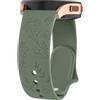 Vancle Cinturino per Amazfit GTS/GTS 2 / GTS 3 / GTS 4 Donna, Cinturini Inciso Fiore Braccialetto in Silicone Morbido per Amazfit GTS 4 Mini/GTS 2 Mini, 20mm Elegante Cinturino