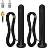 Greatzer 2 X 5G Antenna 4G Lte Esterna 15DBI Omnidirezionale Amplificatore Segnale Interni Esterni Impermeabile Connettore SMA con Porta TS9 Base Magnetica,600-6000 MHz,3G/4G/5G/GSM/GPRS/LTE/WiFi Universale-3M