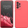kwmobile Cover per Samsung Galaxy A33 5G Custodia - Back Case per Smartphone in Silicone TPU - Protezione Gommata - corallo fluorescente
