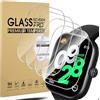Diruite 4 Pezzi Vetro Temperato per Xiaomi Redmi Watch 4 Pellicola Protettiva,HD Senza Bolle Antigraffio Pellicola Protettiva