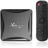 X88 Mini 13.0 TV Box, Android 13 4 GB RAM 64 GB ROM RK3528 Quad-Core WiFi 2.4G/5.8Ghz 8K HDR10+ Ultra HD USB Smart Home Player