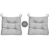 Abeil - Cuscini per sedie grigio - Set di 2