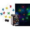 Out of the blue Catena luminosa, mulino a vento, con 10 LED, cambia colore, lunghezza: 1, 6 m, per batterie X Mignon (AA), in confezione regalo
